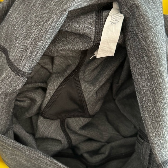 Lululemon Wunder Under High Rise Crop Full-On Luxtreme 21" Heathered Black Sz 8 - Picture 11 of 11